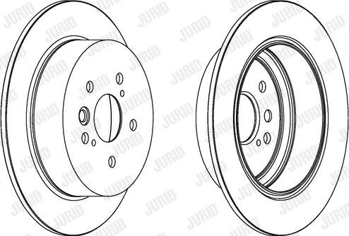 Jurid 562288JC-1 - Тормозной диск autospares.lv