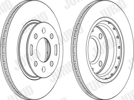 Jurid 562796J-1 - Тормозной диск autospares.lv