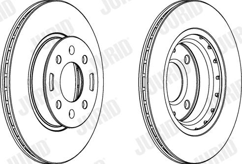 Jurid 562796J-1 - Тормозной диск autospares.lv