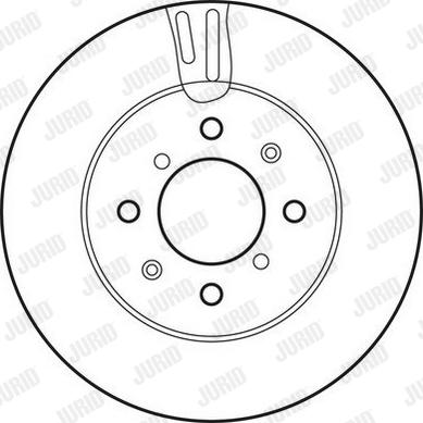 Jurid 562754JC - Тормозной диск autospares.lv