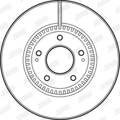 Jurid 562755JC-1 - Тормозной диск autospares.lv