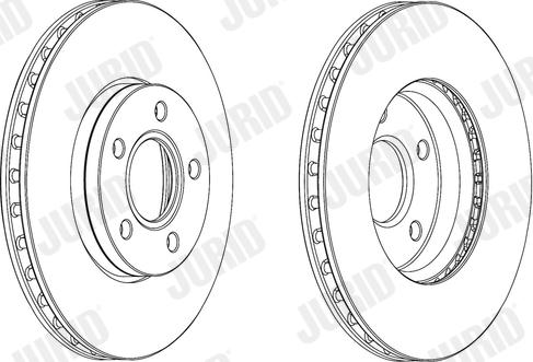 Jurid 562752JC-1 - Тормозной диск autospares.lv