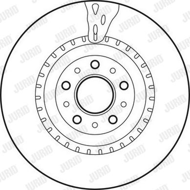 Jurid 562760JC-1 - Тормозной диск autospares.lv