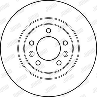 Juratek PEU122 - Тормозной диск autospares.lv