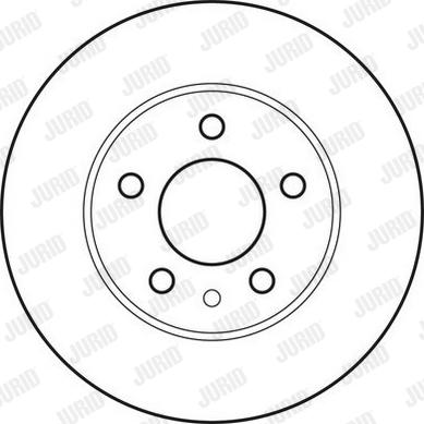 Jurid 562705J-1 - Тормозной диск autospares.lv