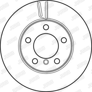 Jurid 562708JC-1 - Тормозной диск autospares.lv