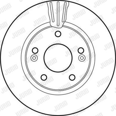 Jurid 562789J-1 - Тормозной диск autospares.lv