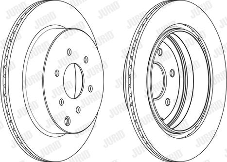 Jurid 562782JC-1 - Тормозной диск autospares.lv