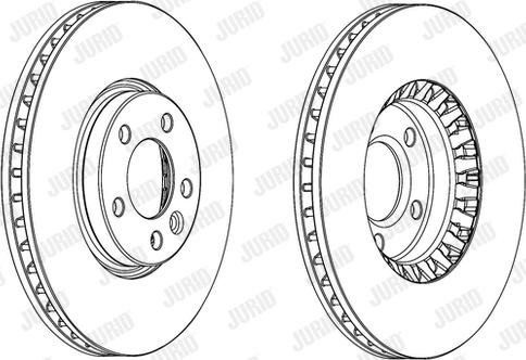 Jurid 562739JC-1 - Тормозной диск autospares.lv