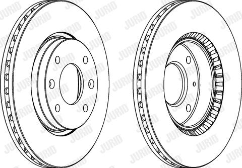 Jurid 562734JC - Тормозной диск autospares.lv