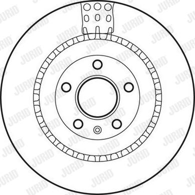 Jurid 562735JC - Тормозной диск autospares.lv