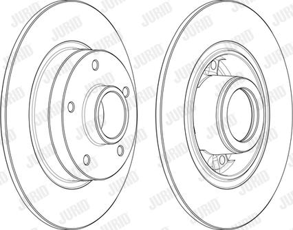 Jurid 562731JC-1 - Тормозной диск autospares.lv