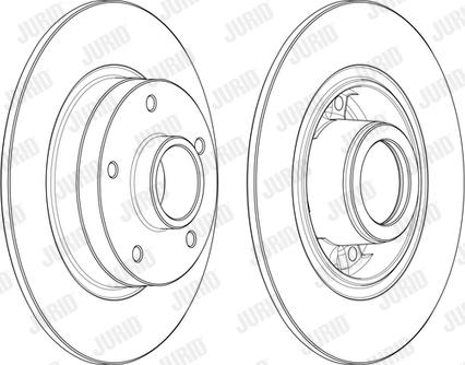 Braxis AD0244 - Тормозной диск autospares.lv