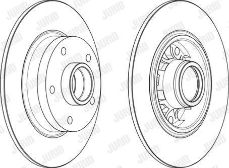 Jurid 562732JC-1 - Тормозной диск autospares.lv