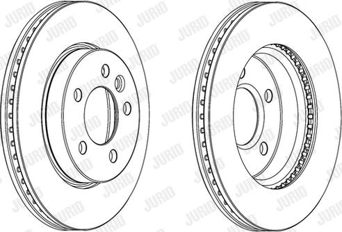 Jurid 562722JC-1 - Тормозной диск autospares.lv