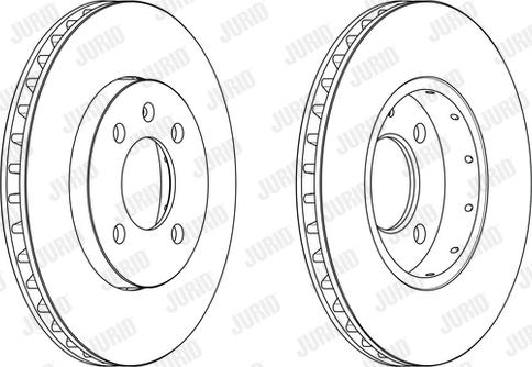 Jurid 562727JC-1 - Тормозной диск autospares.lv