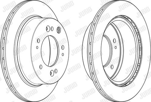 Jurid 562773JC-1 - Тормозной диск autospares.lv