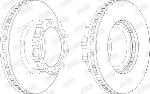 Jurid 567403J - Тормозной диск autospares.lv