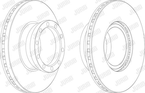 Jurid 567402J - Тормозной диск autospares.lv