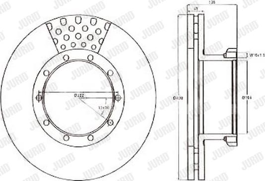 Jurid 567108J - Тормозной диск autospares.lv