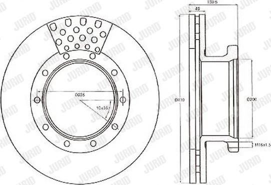 Jurid 567800J - Тормозной диск autospares.lv