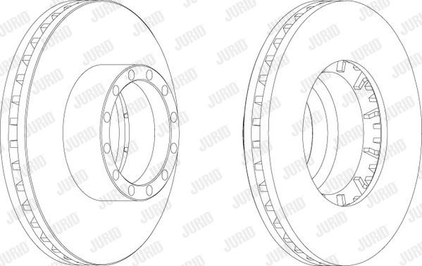 Jurid 567802J - Тормозной диск autospares.lv