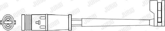 Jurid 581437 - Сигнализатор, износ тормозных колодок autospares.lv