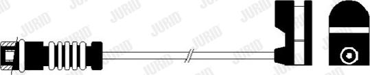 Jurid 581428 - Сигнализатор, износ тормозных колодок autospares.lv