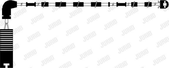 Jurid 581423 - Сигнализатор, износ тормозных колодок autospares.lv