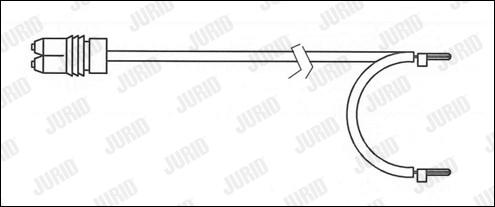 Jurid 581508 - Сигнализатор, износ тормозных колодок autospares.lv