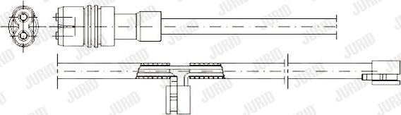 Jurid 581352 - Сигнализатор, износ тормозных колодок autospares.lv