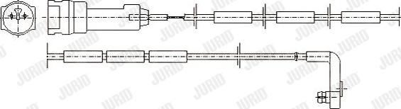 Jurid 581309 - Сигнализатор, износ тормозных колодок autospares.lv