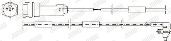 Jurid 581308 - Сигнализатор, износ тормозных колодок autospares.lv