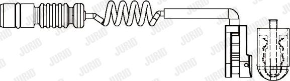 Jurid 581384 - Сигнализатор, износ тормозных колодок autospares.lv