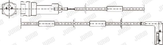 Jurid 581339 - Сигнализатор, износ тормозных колодок autospares.lv