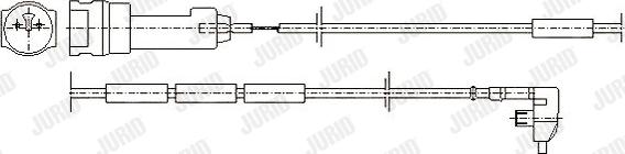 Jurid 581334 - Сигнализатор, износ тормозных колодок autospares.lv