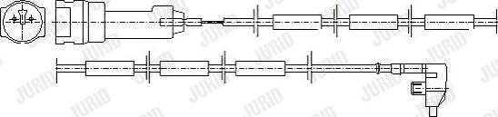 Jurid 581335 - Сигнализатор, износ тормозных колодок autospares.lv