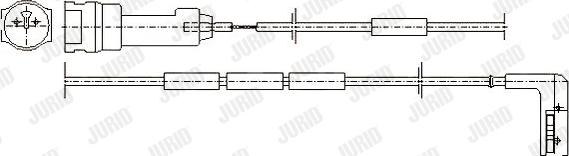 Jurid 581338 - Сигнализатор, износ тормозных колодок autospares.lv