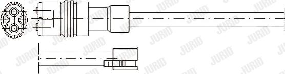 Jurid 581320 - Сигнализатор, износ тормозных колодок autospares.lv