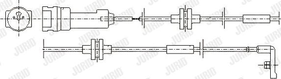 Jurid 581370 - Сигнализатор, износ тормозных колодок autospares.lv