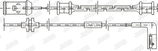 Jurid 581371 - Сигнализатор, износ тормозных колодок autospares.lv