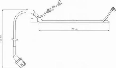 Jurid 587040 - Сигнализатор, износ тормозных колодок autospares.lv