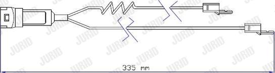 Jurid 587003 - Сигнализатор, износ тормозных колодок autospares.lv