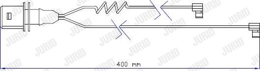 Jurid 587026 - Сигнализатор, износ тормозных колодок autospares.lv