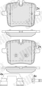 Jurid 574099J - Тормозные колодки, дисковые, комплект autospares.lv