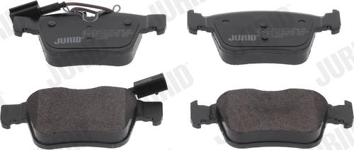 Jurid 574013J - Тормозные колодки, дисковые, комплект autospares.lv