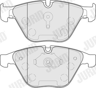 Jurid 574087J - Тормозные колодки, дисковые, комплект autospares.lv