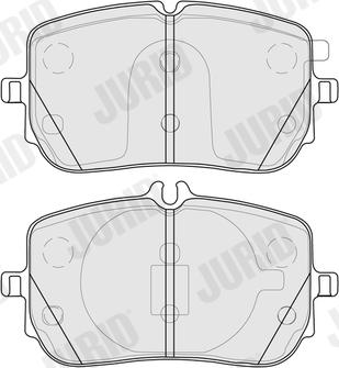 Jurid 574036J - Тормозные колодки, дисковые, комплект autospares.lv