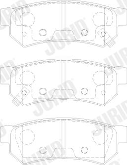 Jurid 574028J - Тормозные колодки, дисковые, комплект autospares.lv