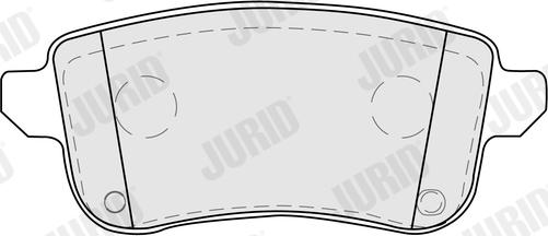 Jurid 574146J - Тормозные колодки, дисковые, комплект autospares.lv